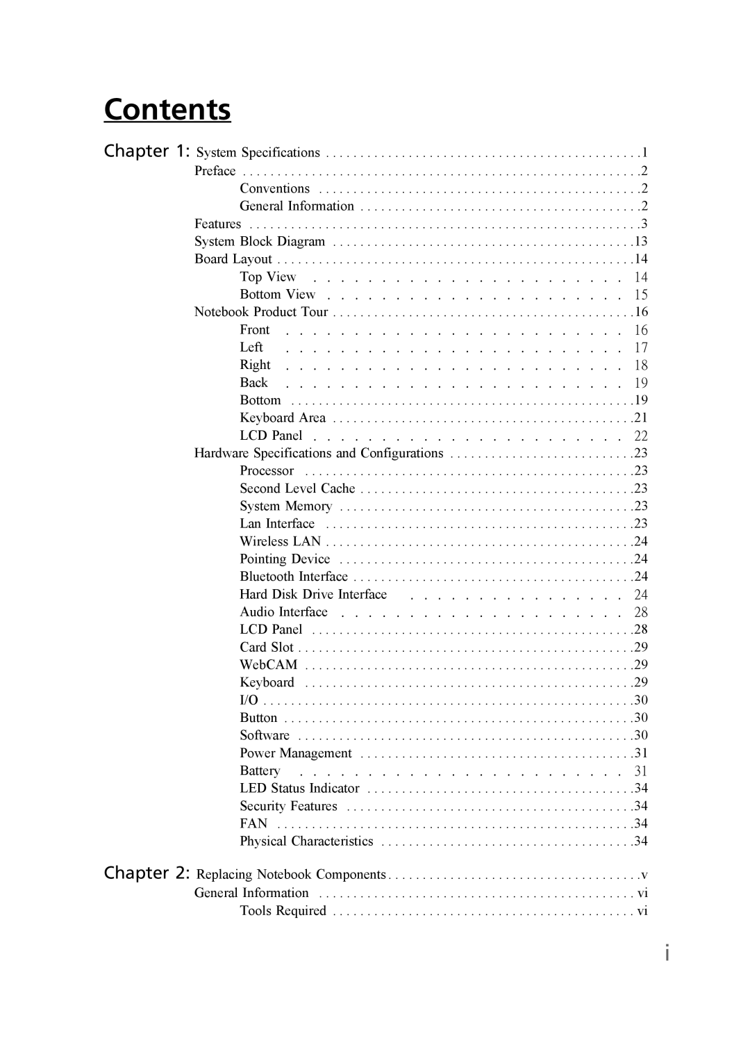 Gateway EC58 manual Contents 