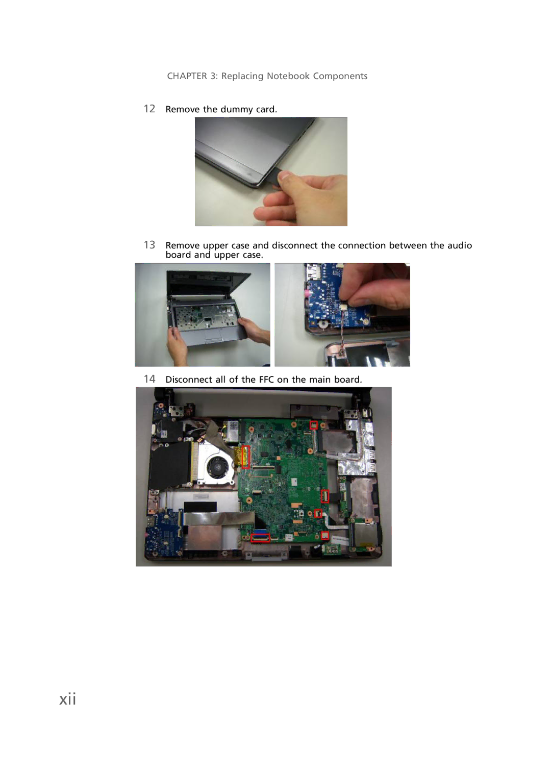 Gateway EC58 manual Xii 