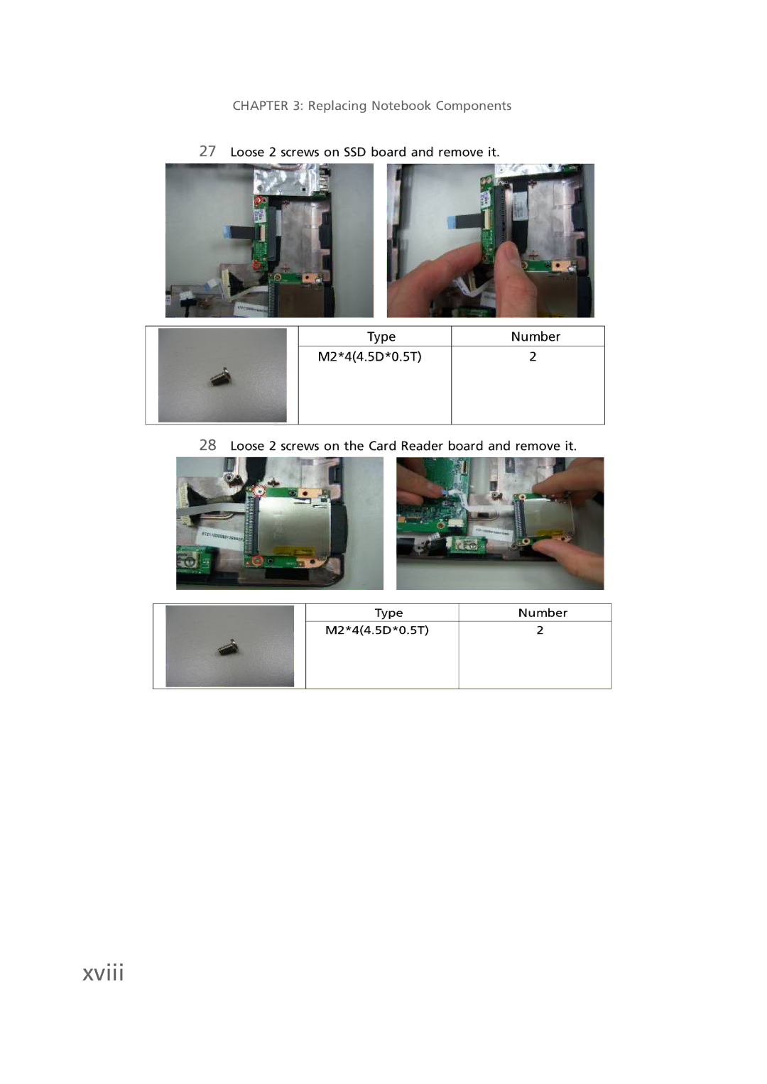 Gateway EC58 manual Xviii 