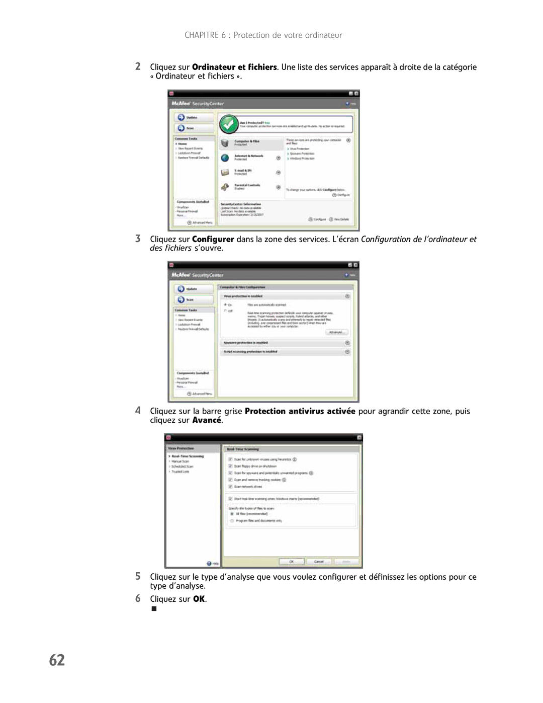 Gateway GM5457H manual Chapitre 6 Protection de votre ordinateur 