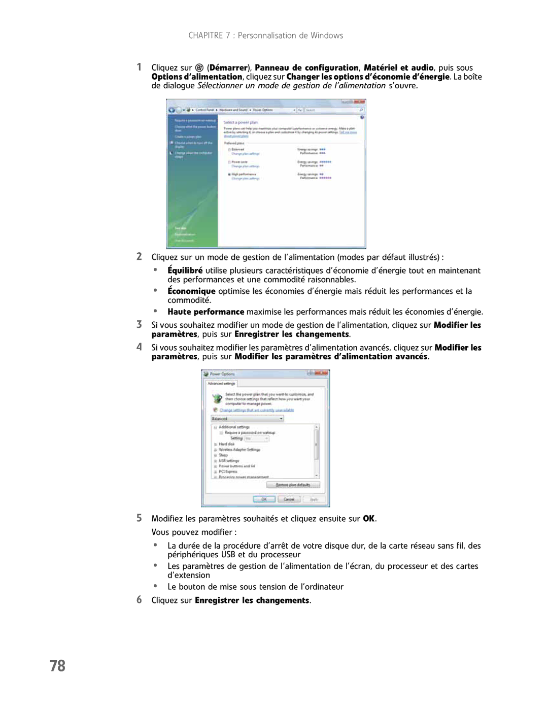 Gateway GM5457H manual Cliquez sur Enregistrer les changements 