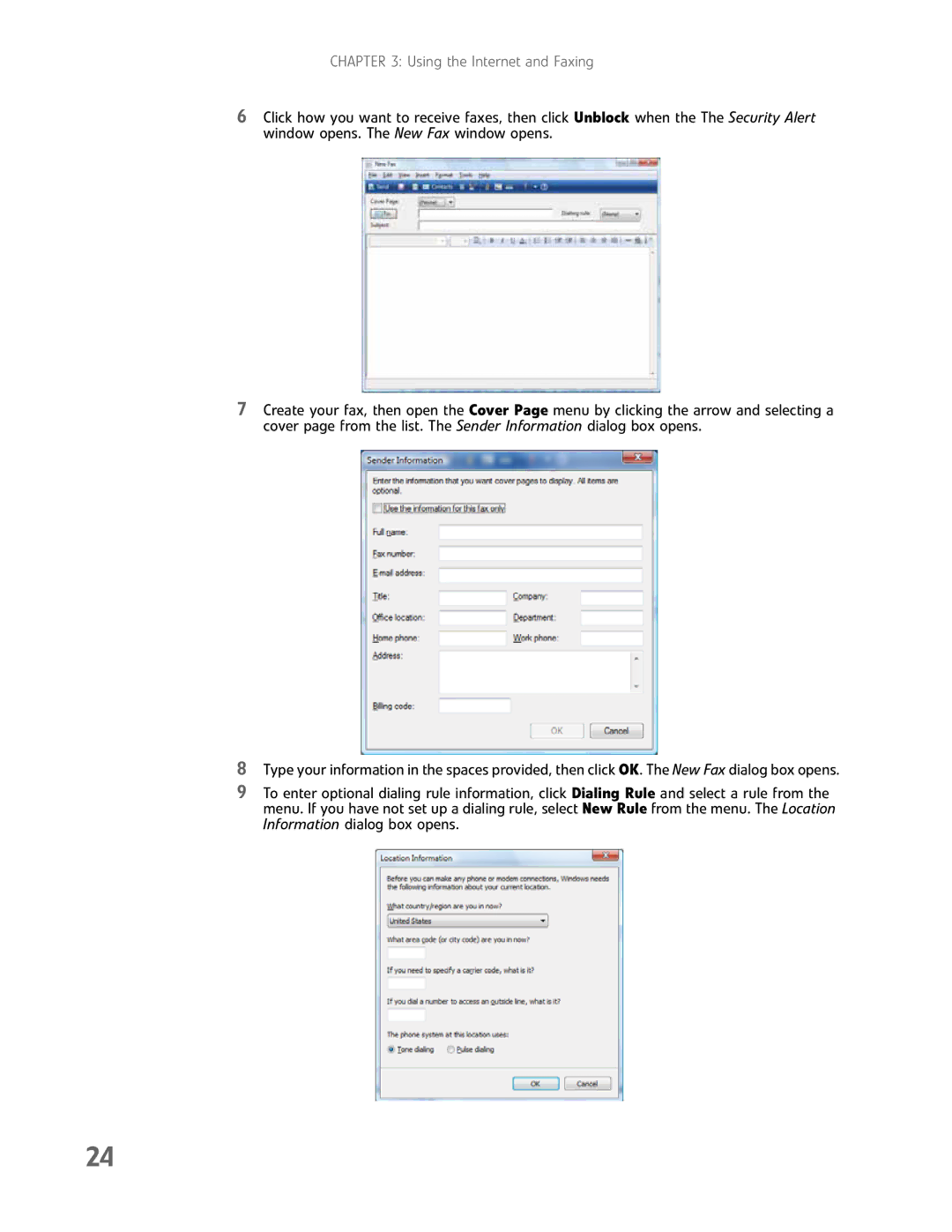 Gateway GM5457H manual Using the Internet and Faxing 