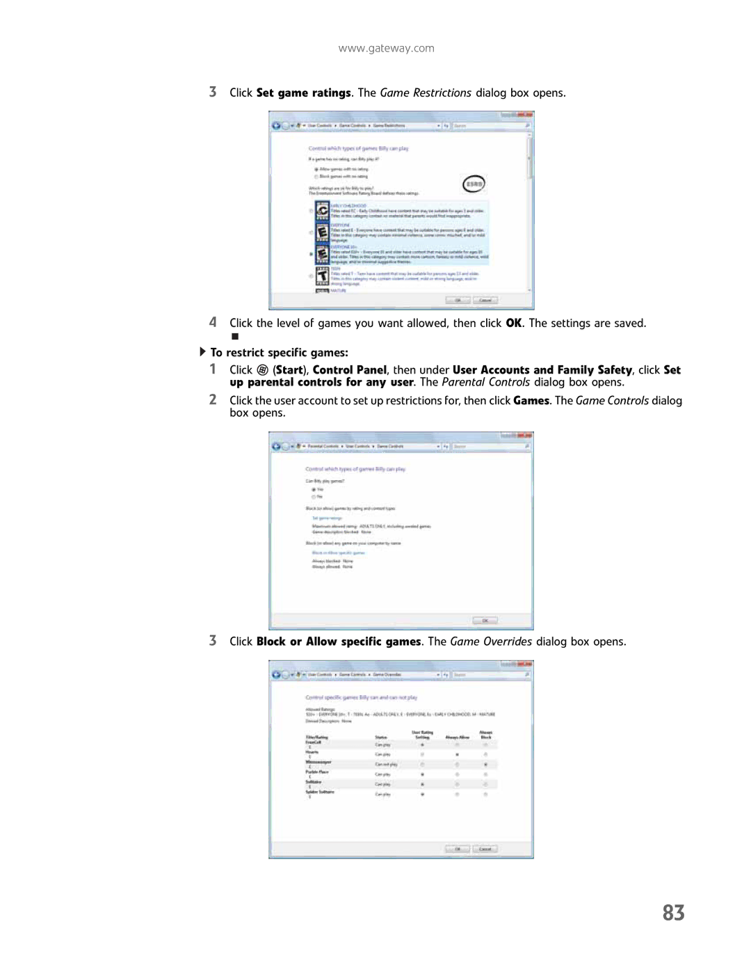 Gateway GM5457H manual 