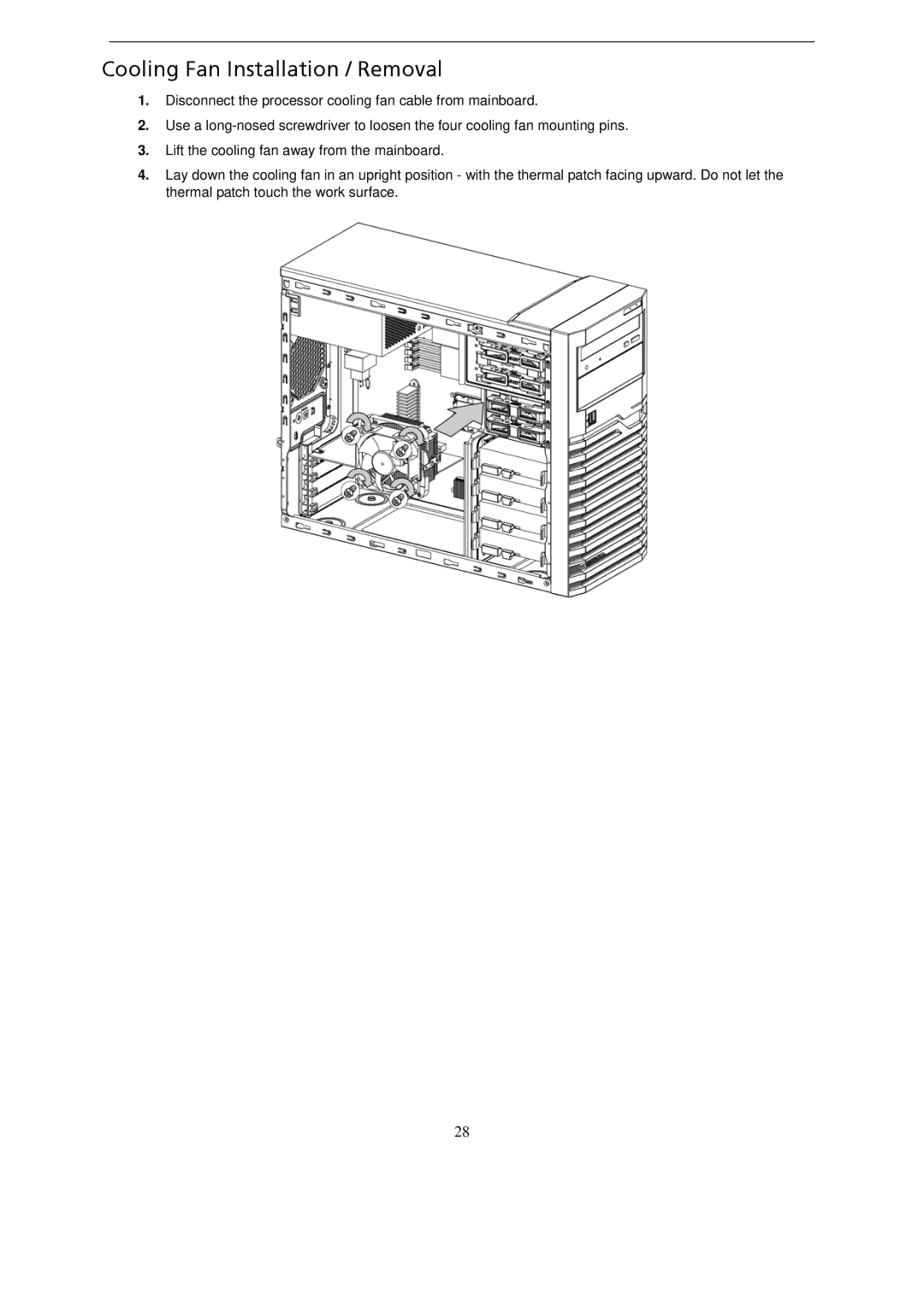 Gateway GT115 manual Cooling Fan Installation / Removal 