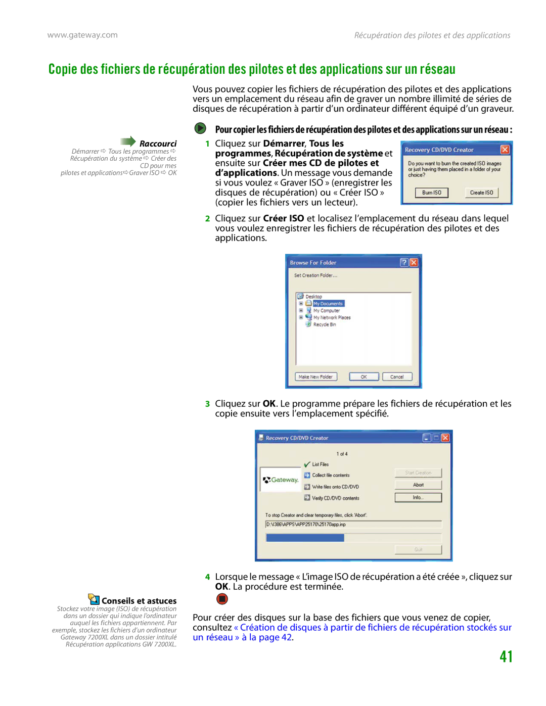 Gateway GT4015H manual Conseils et astuces 