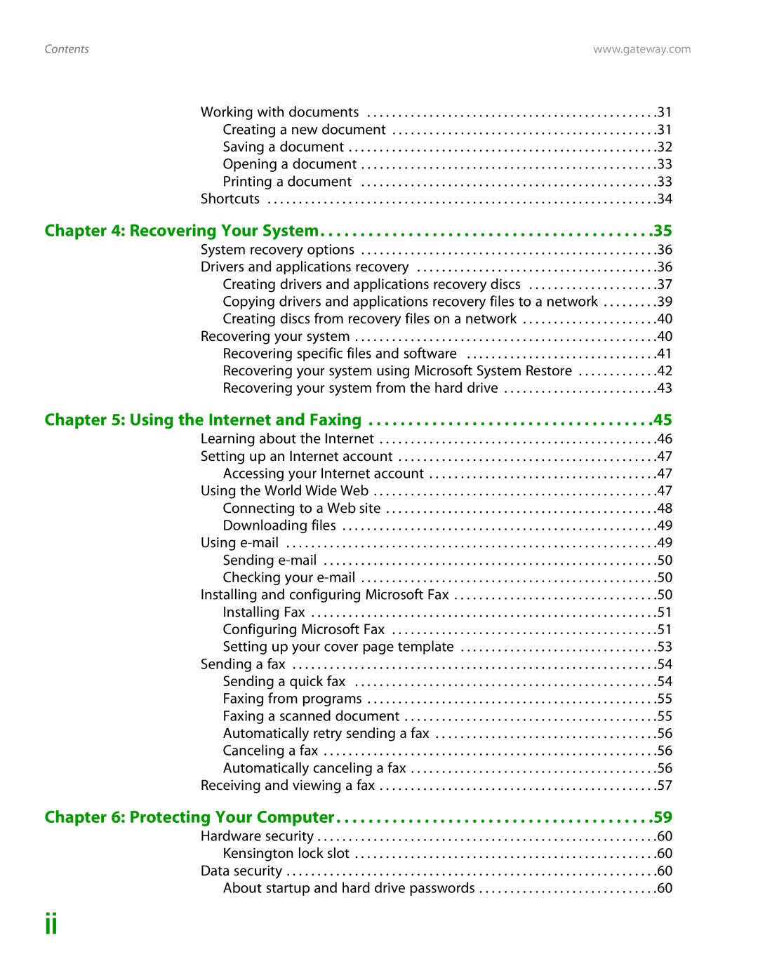 Gateway GT4015H manual Using the Internet and Faxing 