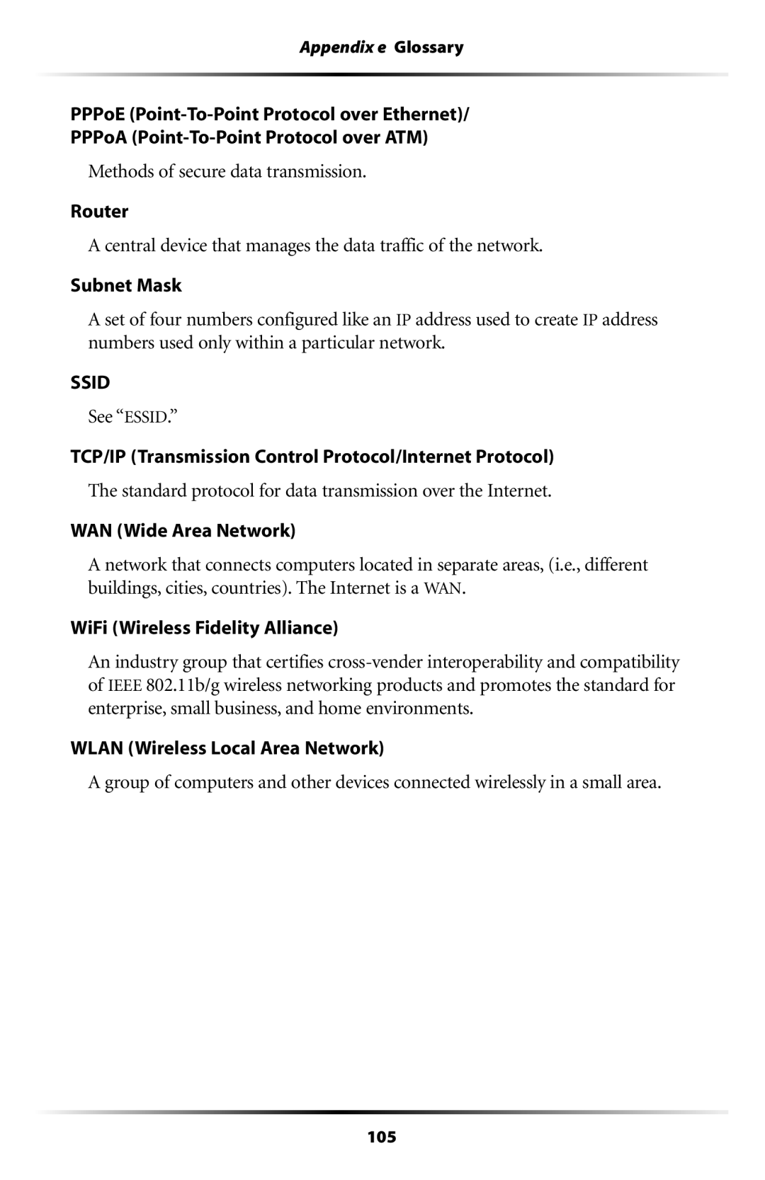 Gateway GT704 user manual Ssid 