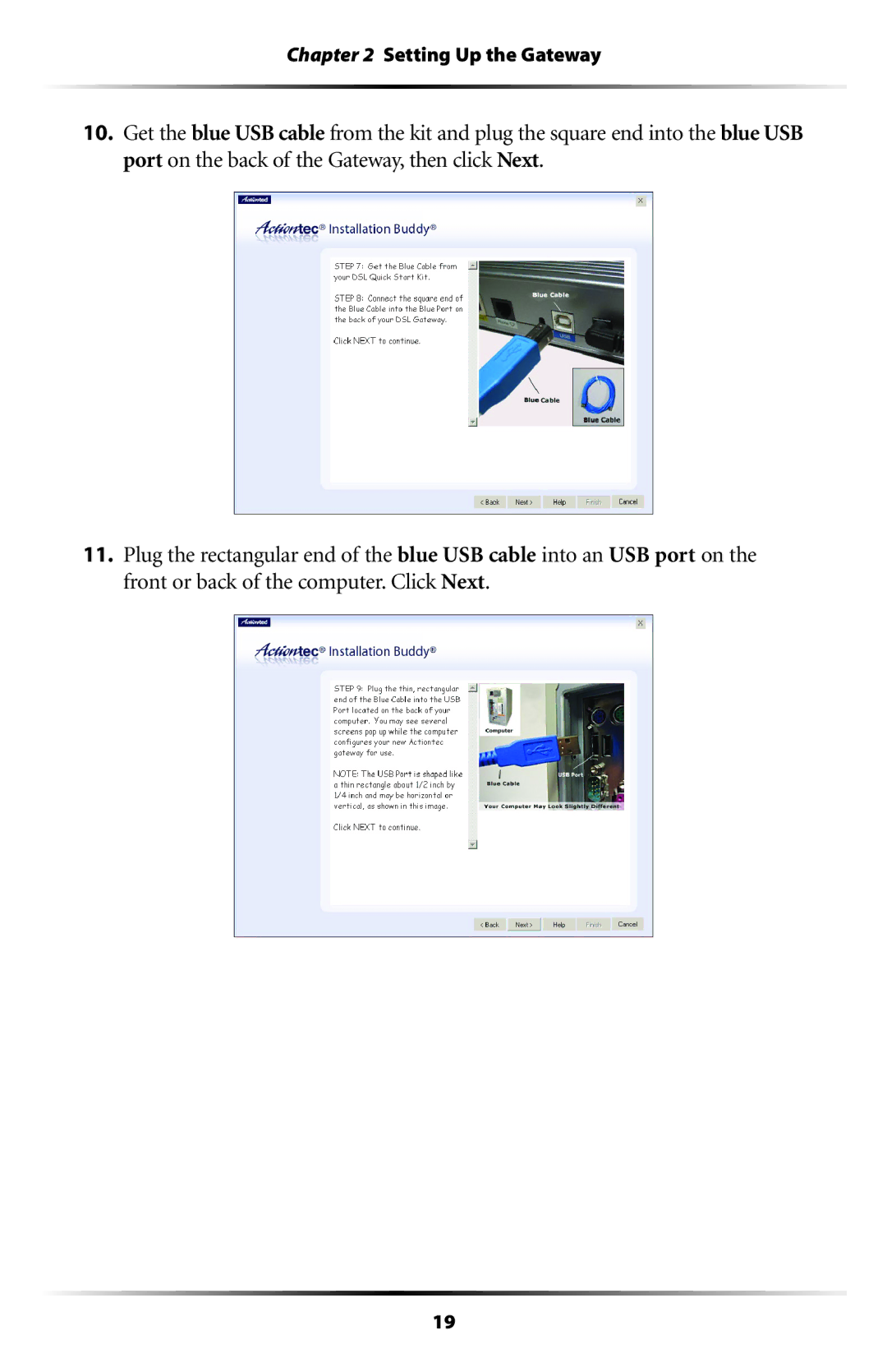 Gateway GT704 user manual Setting Up the Gateway 