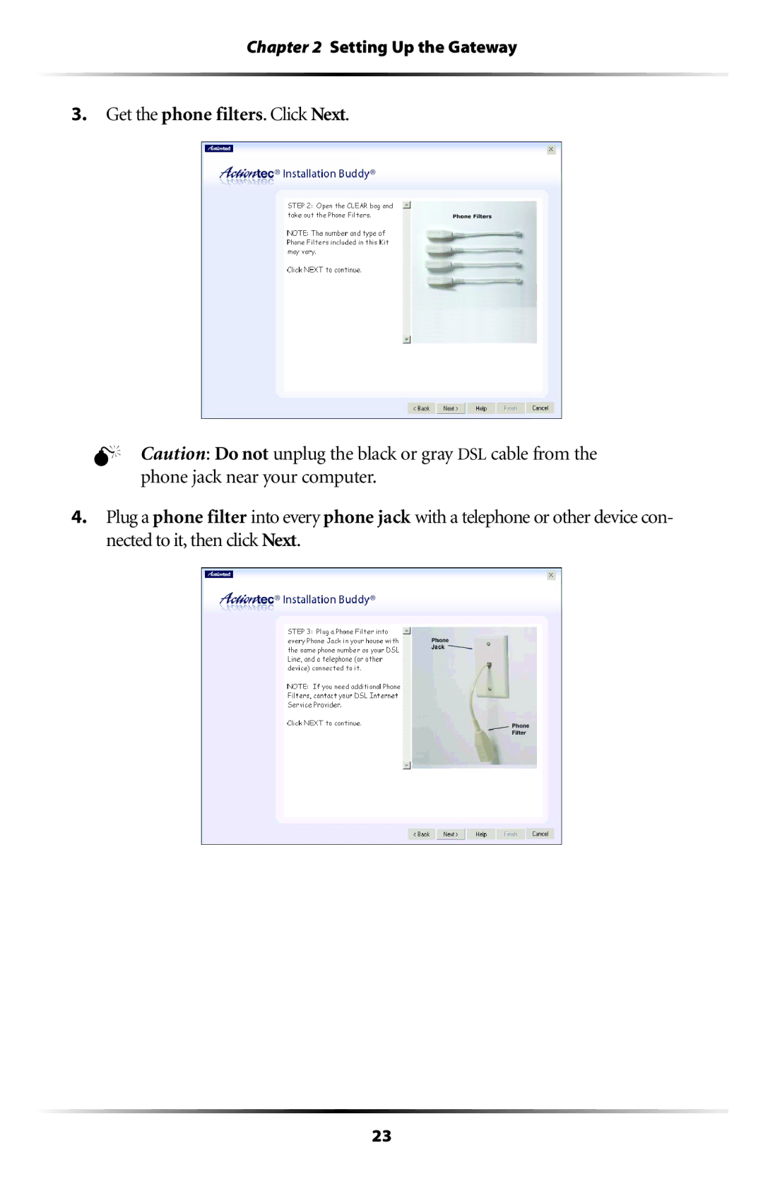 Gateway GT704 user manual Setting Up the Gateway 