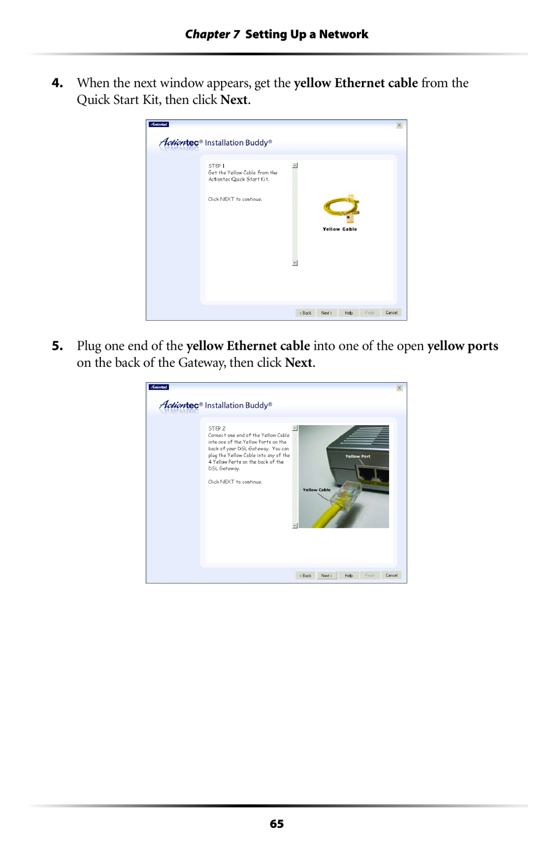 Gateway GT704 user manual Setting Up a Network 