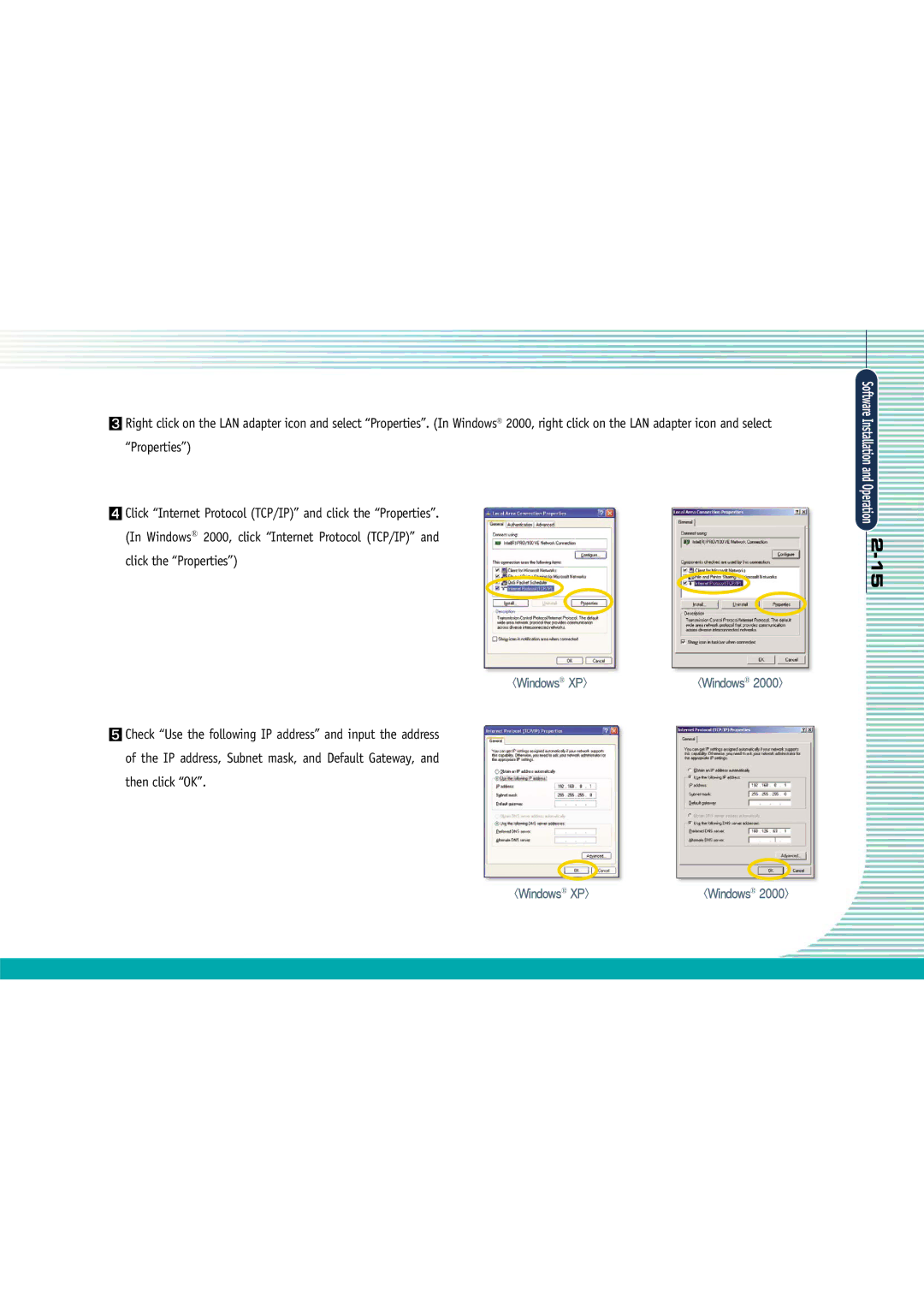 Gateway L110 manual Software Installation and Operation 