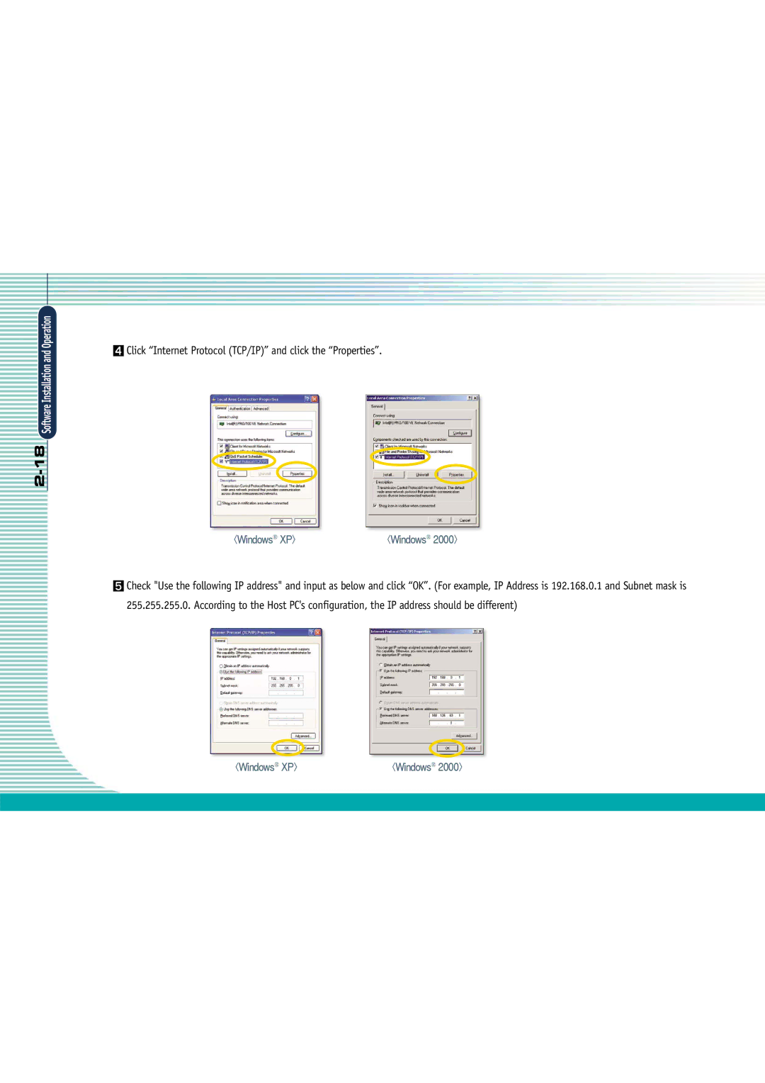 Gateway L110 manual Click Internet Protocol TCP/IP and click the Properties 