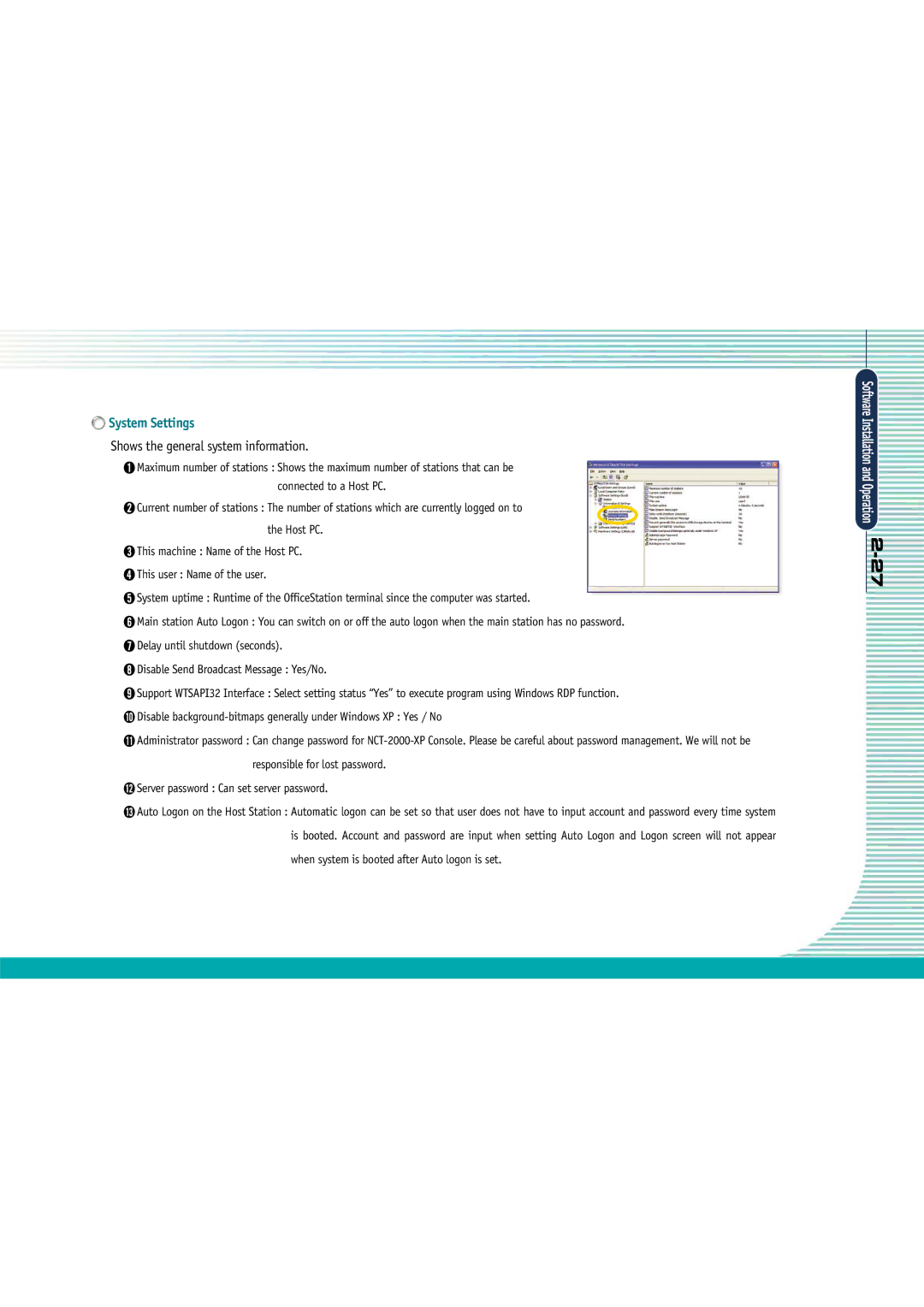 Gateway L110 manual System Settings, Shows the general system information 