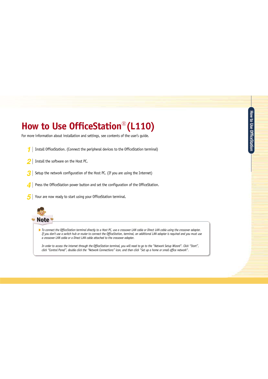 Gateway manual How to Use OfficeStation L110 