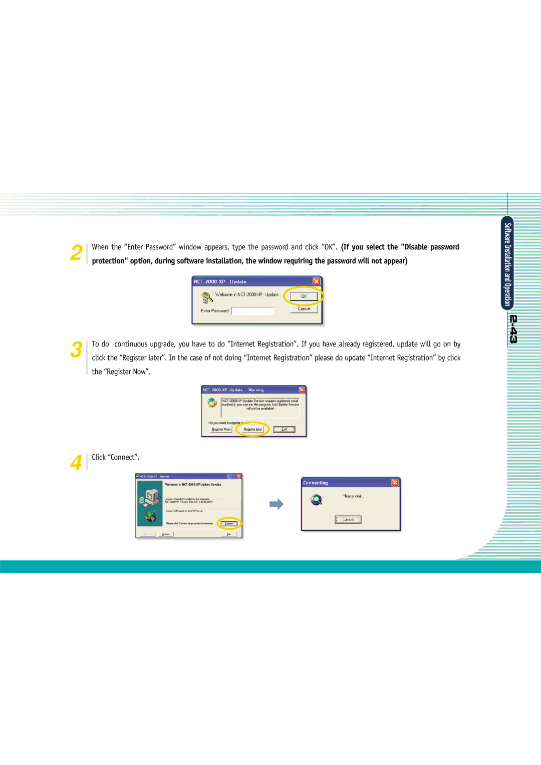 Gateway L110 manual Software Installation and Operation 