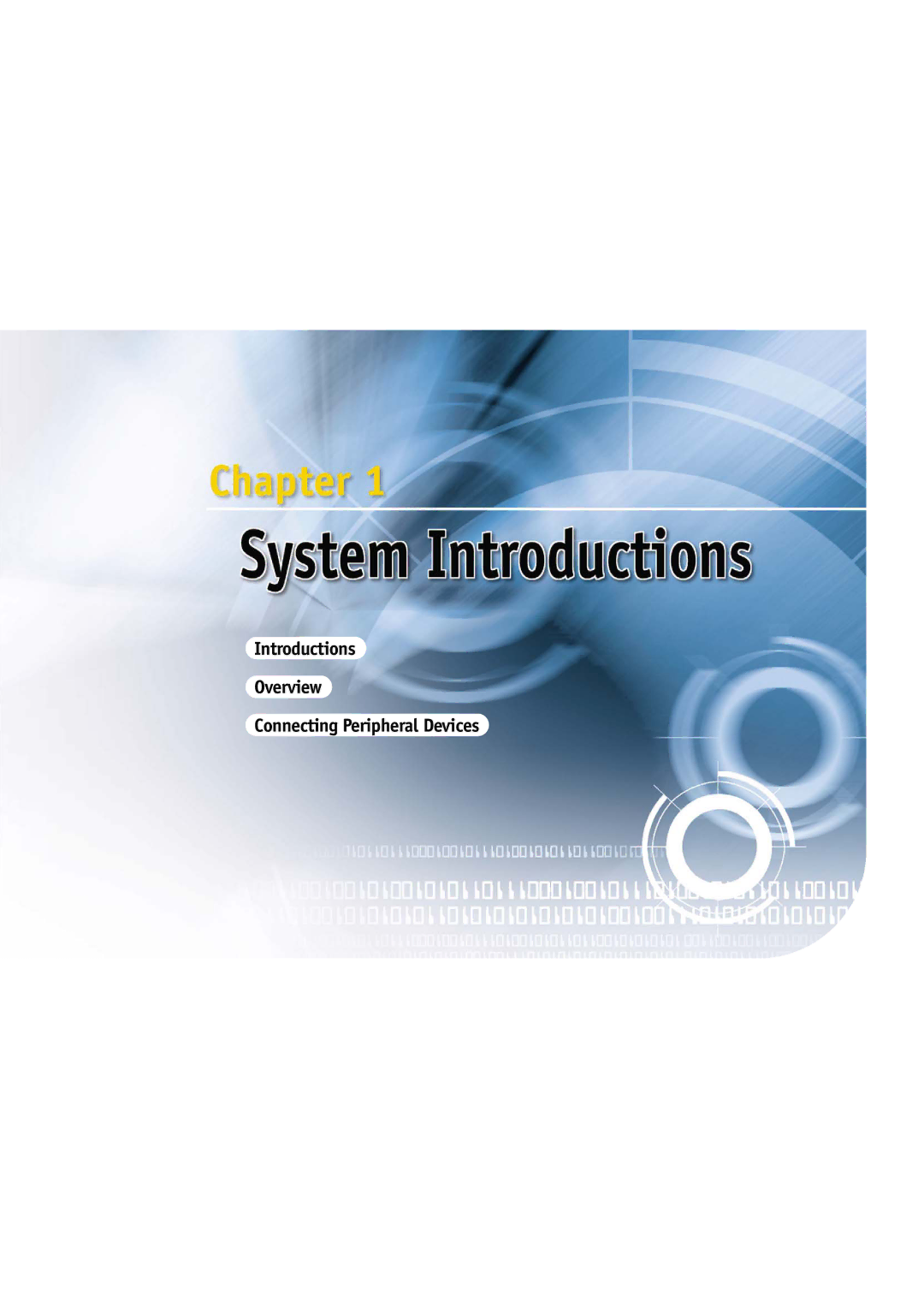 Gateway L110 manual Introductions Overview Connecting Peripheral Devices 