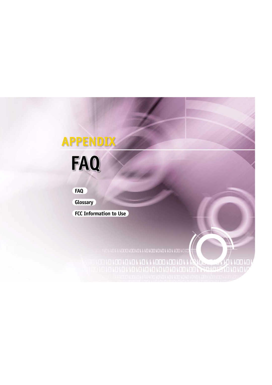 Gateway L110 manual FAQ Glossary FCC Information to Use 