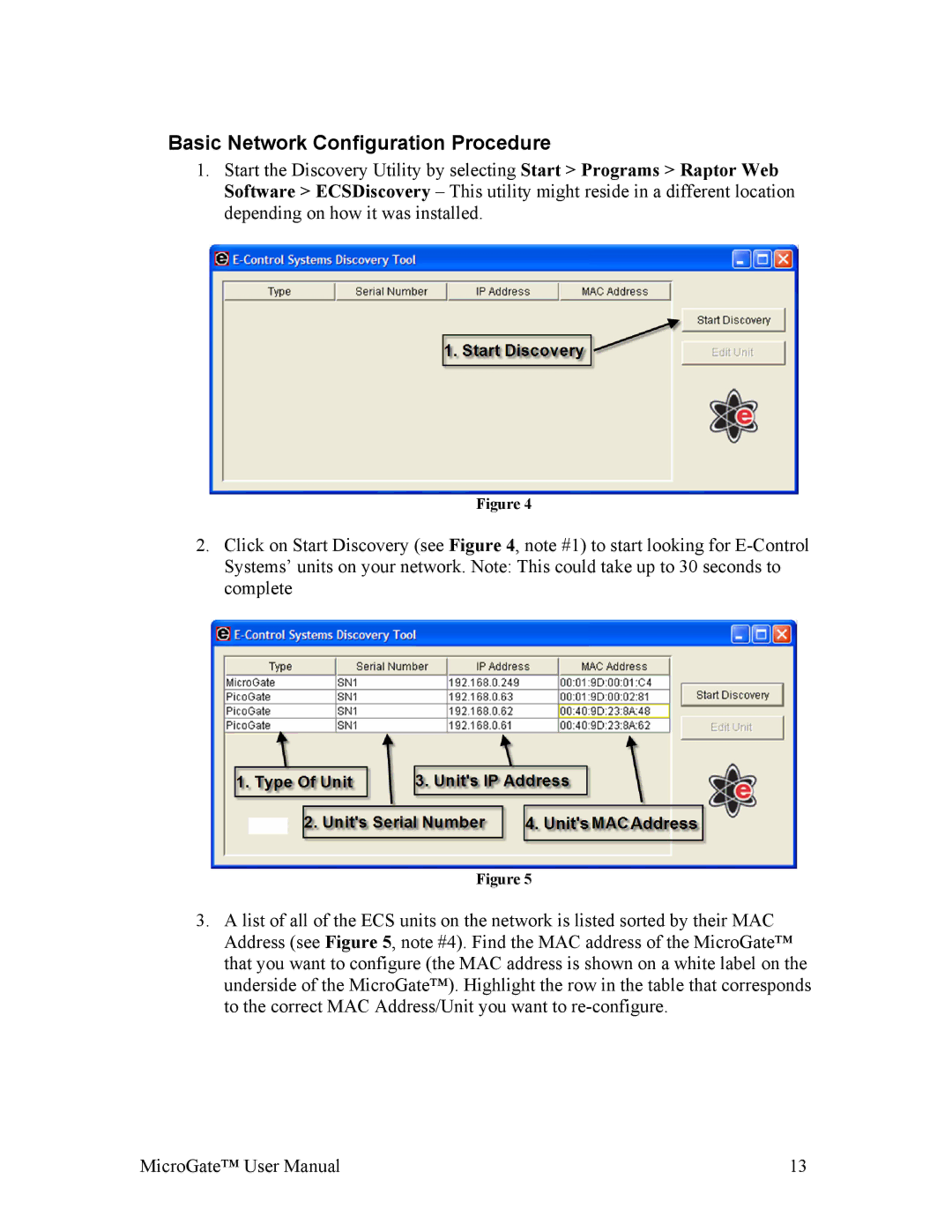 Gateway MG1-1000 user manual Basic Network Configuration Procedure 