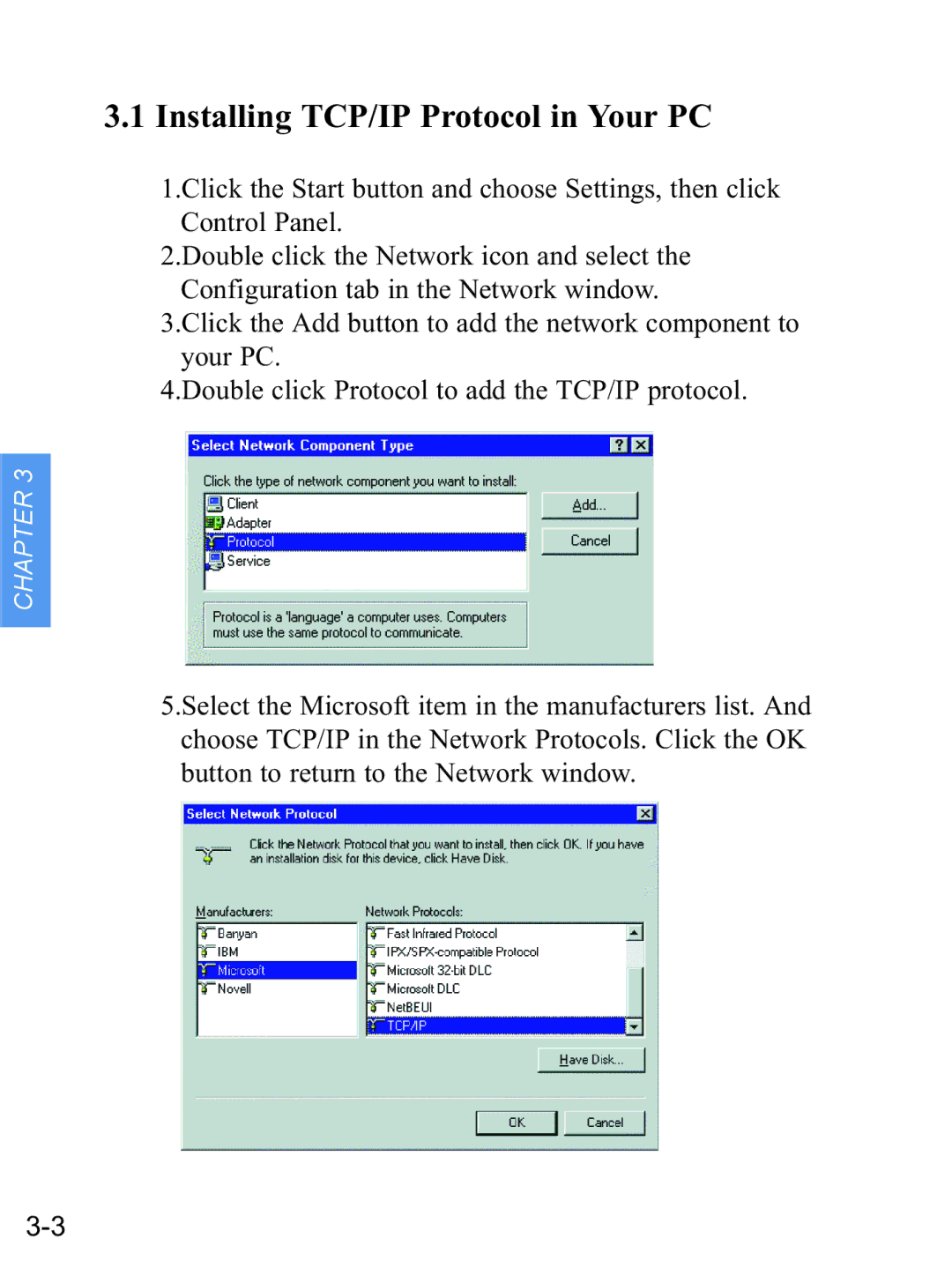 Gateway none manual Installing TCP/IP Protocol in Your PC 