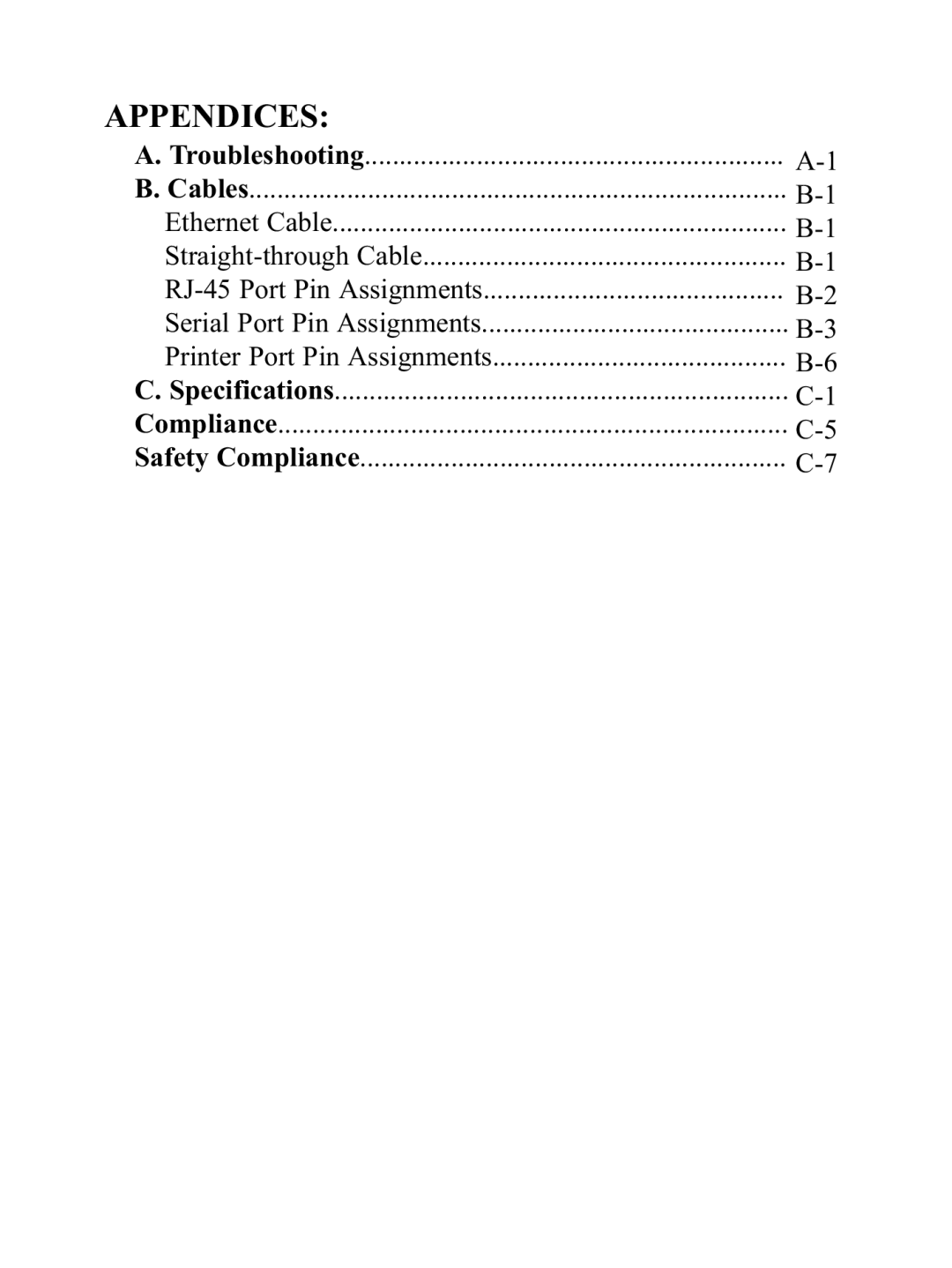 Gateway none manual Appendices 