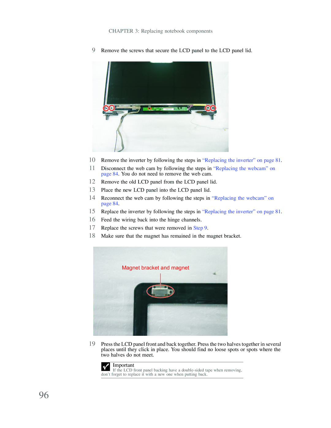 Gateway p-79 manual Magnet bracket and magnet 