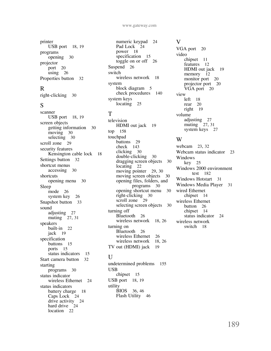 Gateway p-79 manual 189 