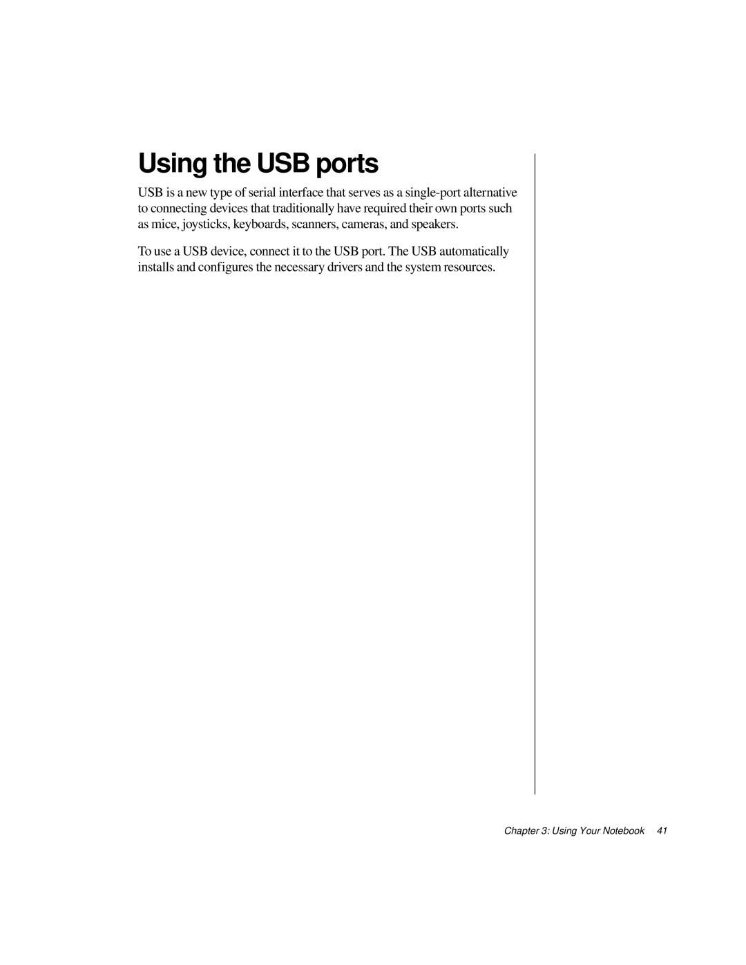 Gateway TM 5150 manual Using the USB ports 