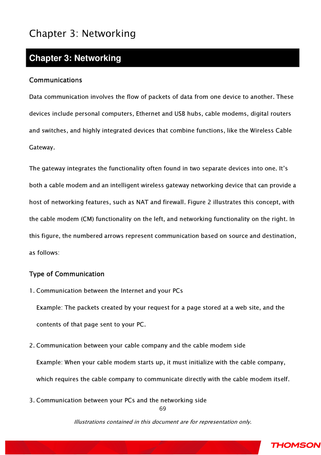 Gateway TWG870 user manual Communications, Type of Communication 