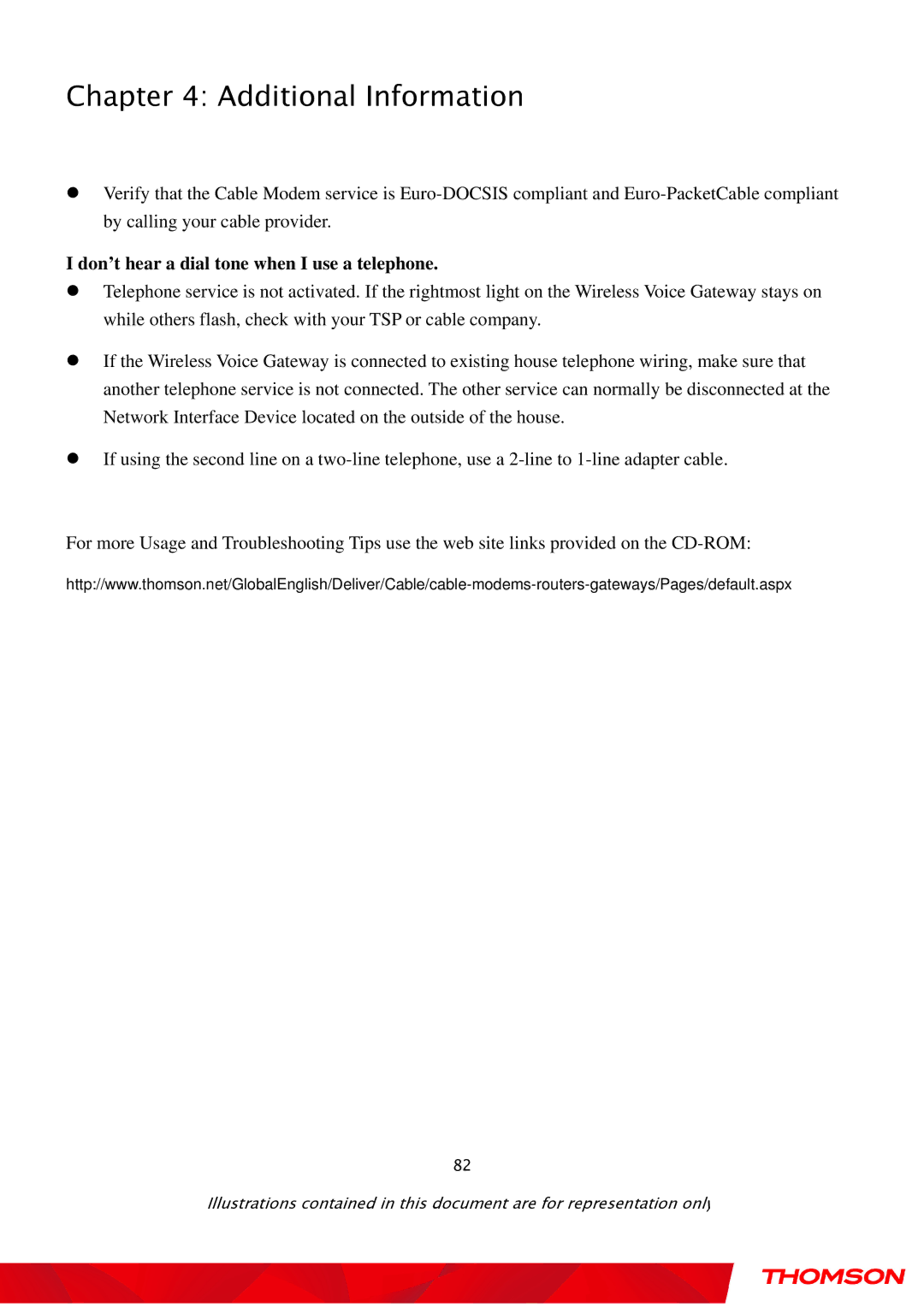 Gateway TWG870 user manual Don’t hear a dial tone when I use a telephone 