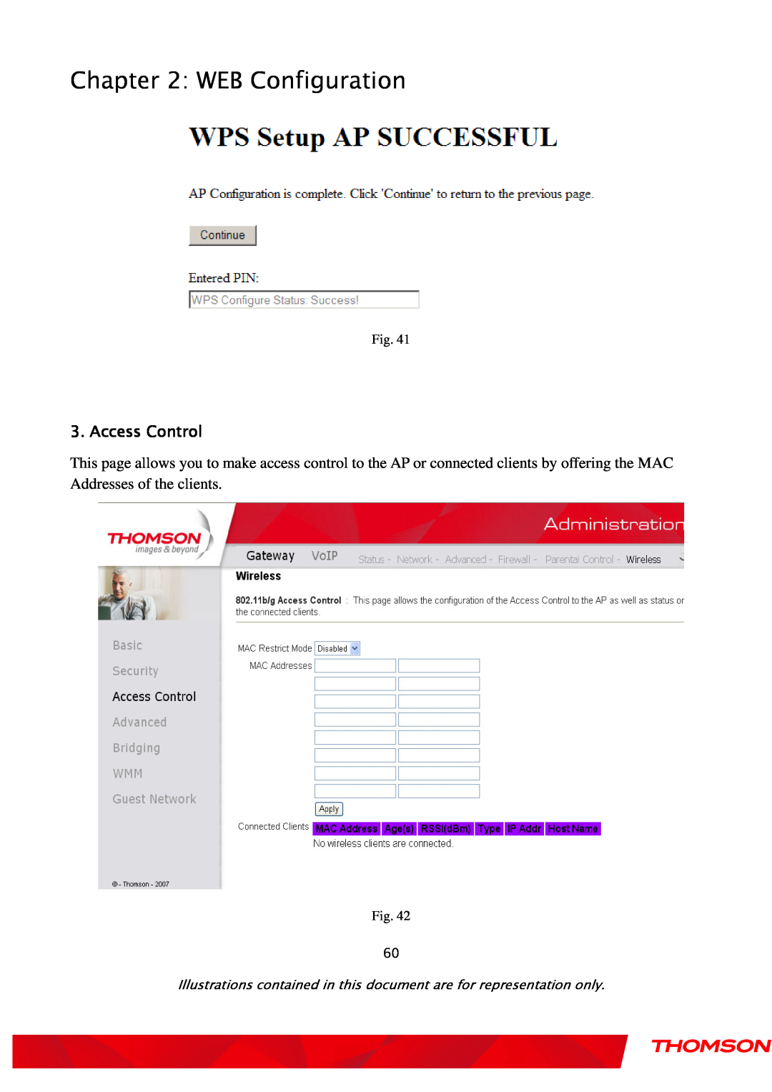 Gateway TWG870 user manual WEB Configuration, Access Control, Fig 