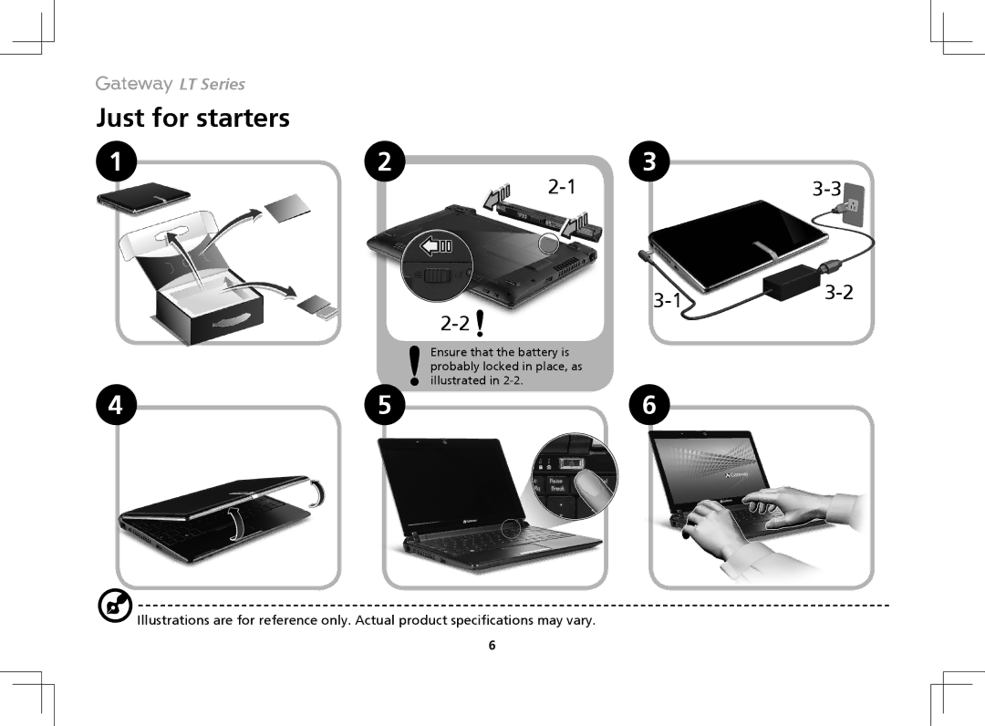 Gateway ZA8 manual Just for starters, 13-3 13-2 