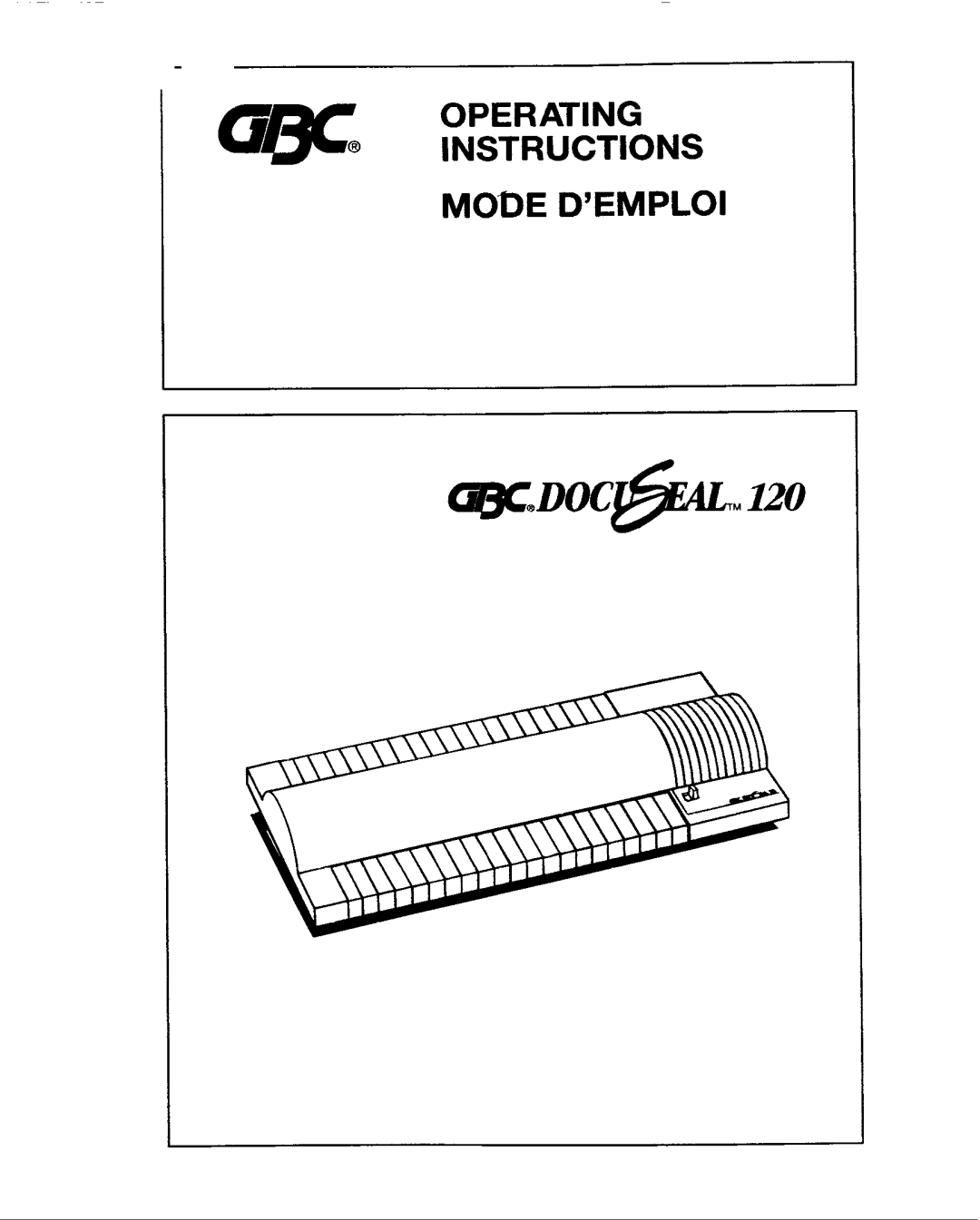 GBC 120 manual 