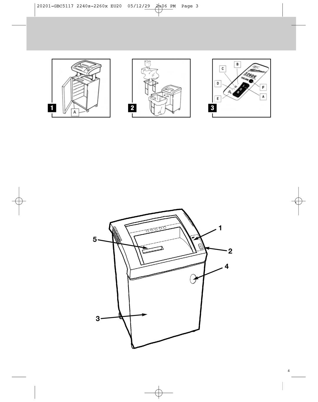 GBC 2260X, 2240S instruction manual 20201-GBC5117 2240s-2260x EU20 05/12/29 206 PM 