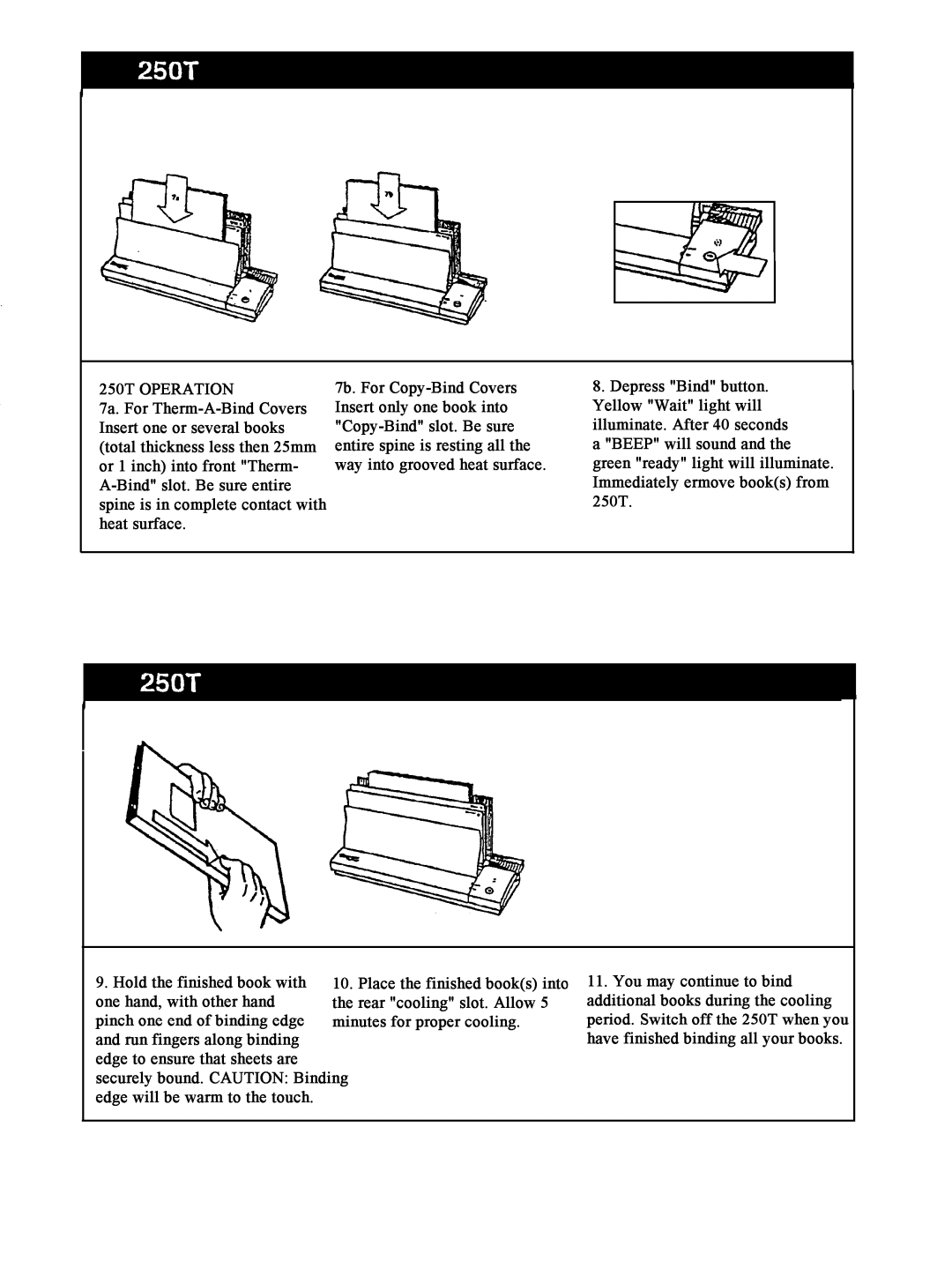 GBC 250T manual 