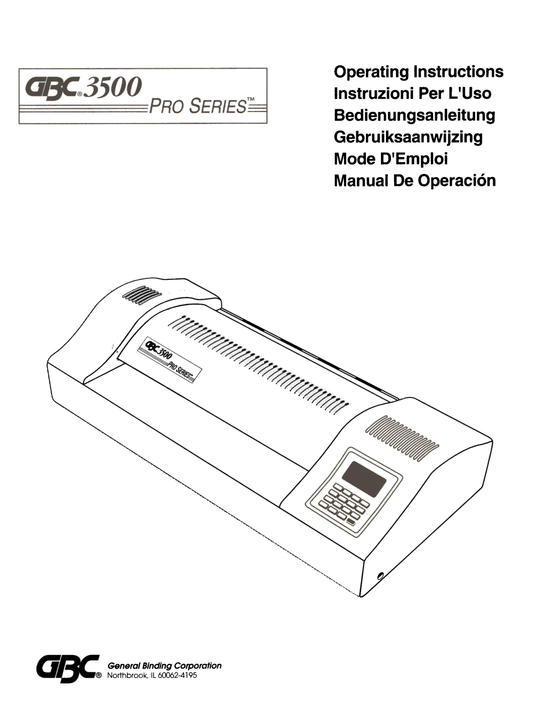 GBC 3500 manual ~ ~~ 