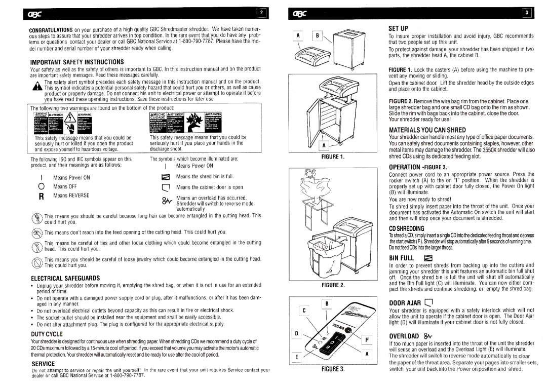 GBC 3550X manual 