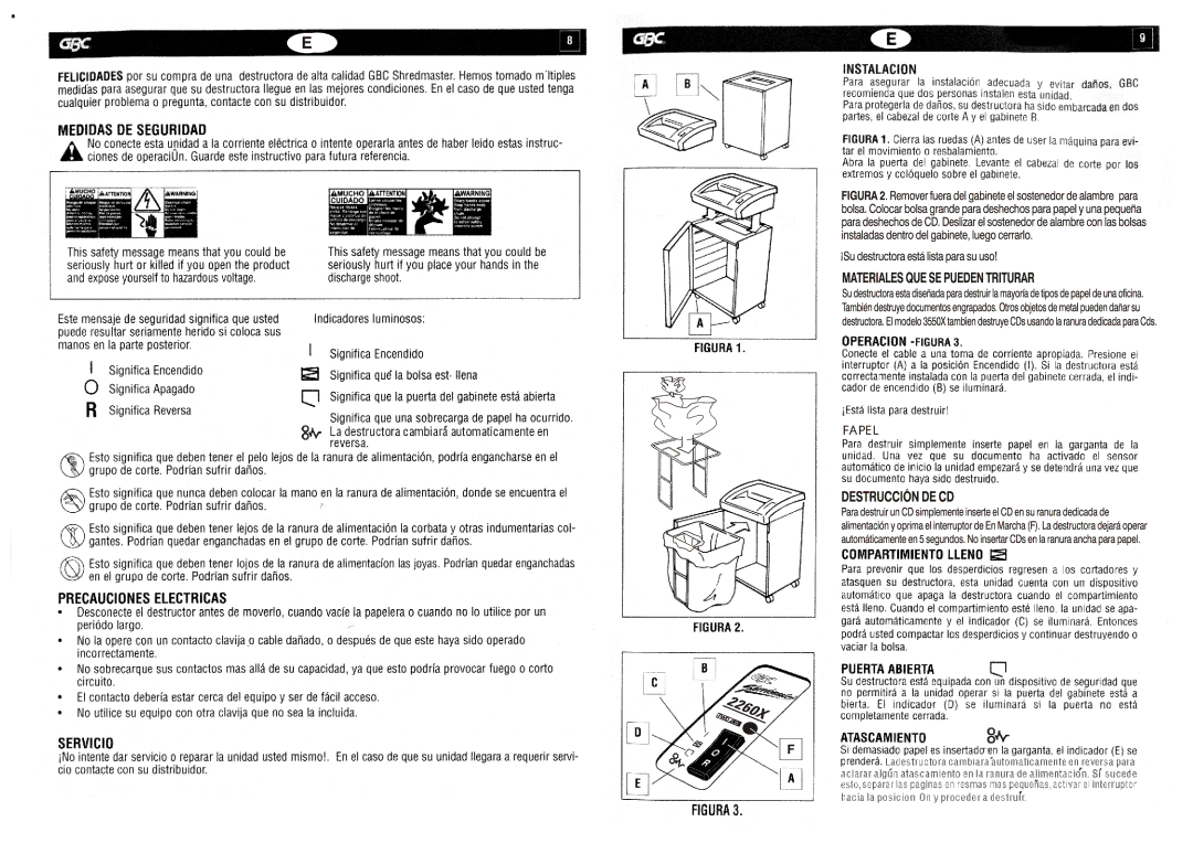 GBC 3550X manual Fapel 