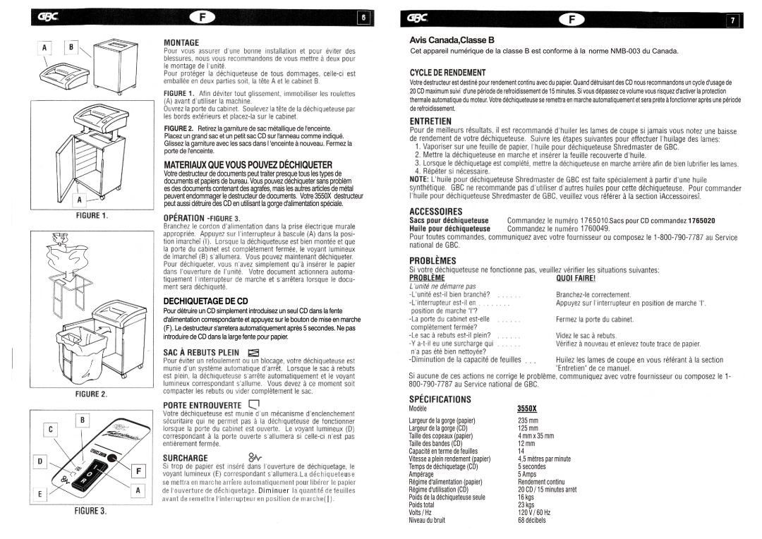 GBC 3550X manual 