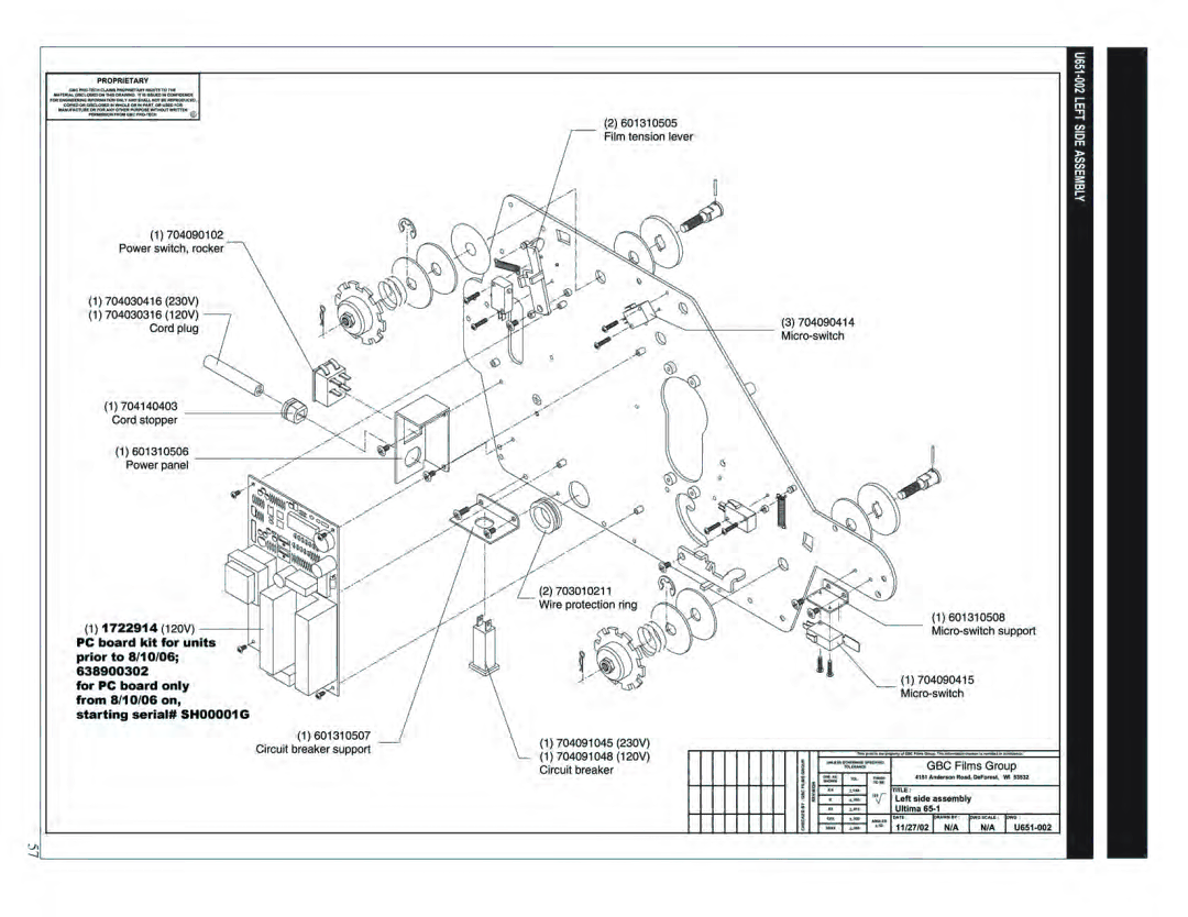 GBC 65-1 manual 