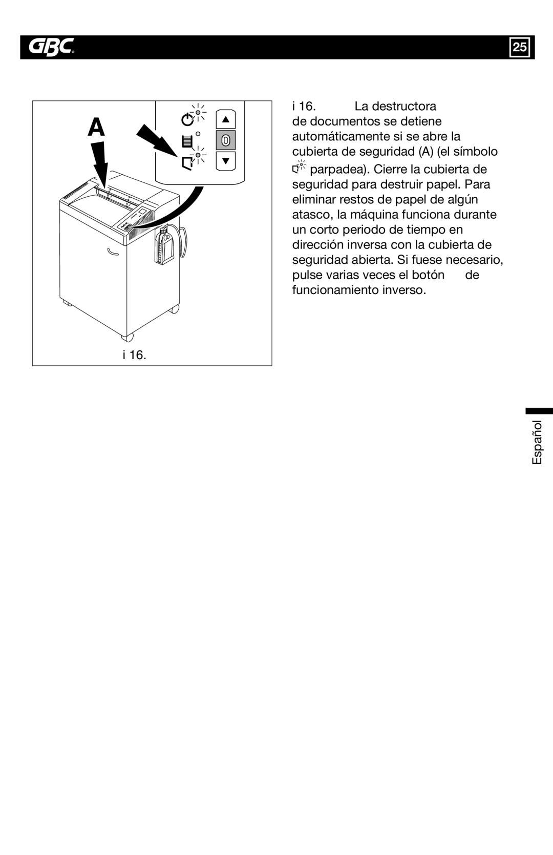 GBC 7500S, 7550X warranty Figura 