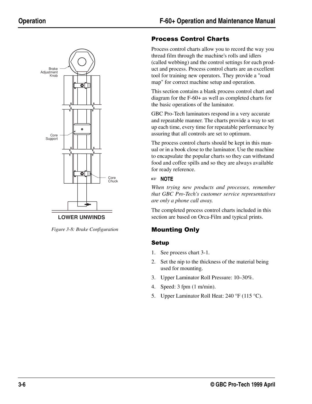 GBC 930-028 manual 3URFHVV &RQWURO&KDUWV, See process chart 