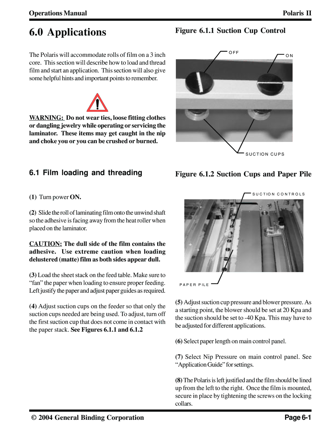 GBC 930-115 manual Applications, Film loading and threading 