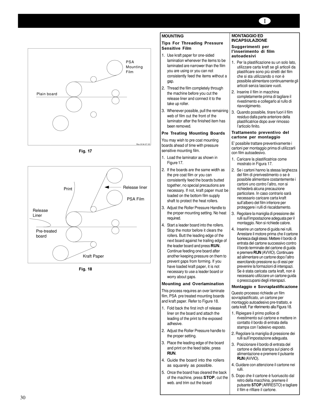 GBC Catena 35 operating instructions Mounting 