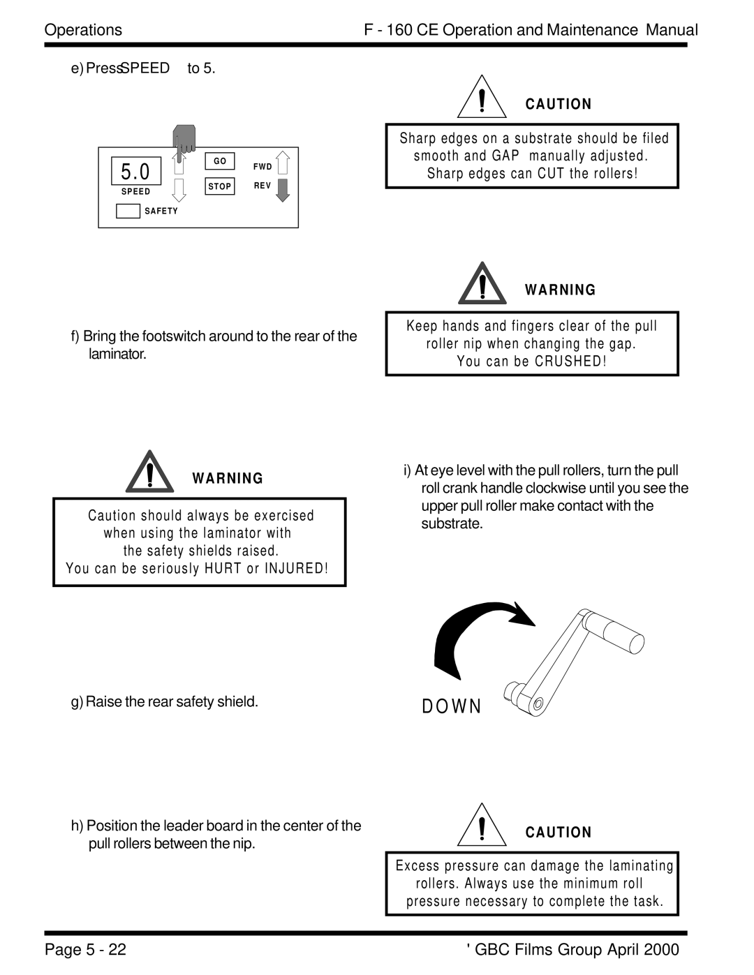 GBC F - 160 CE manual W N 