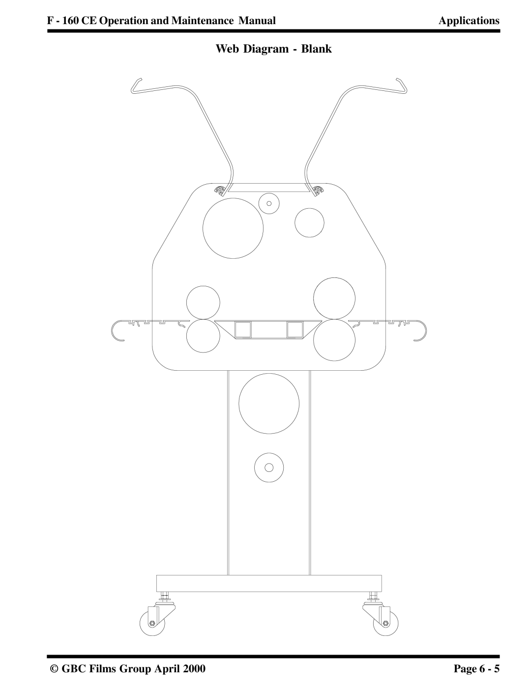 GBC F - 160 CE manual Web Diagram Blank 