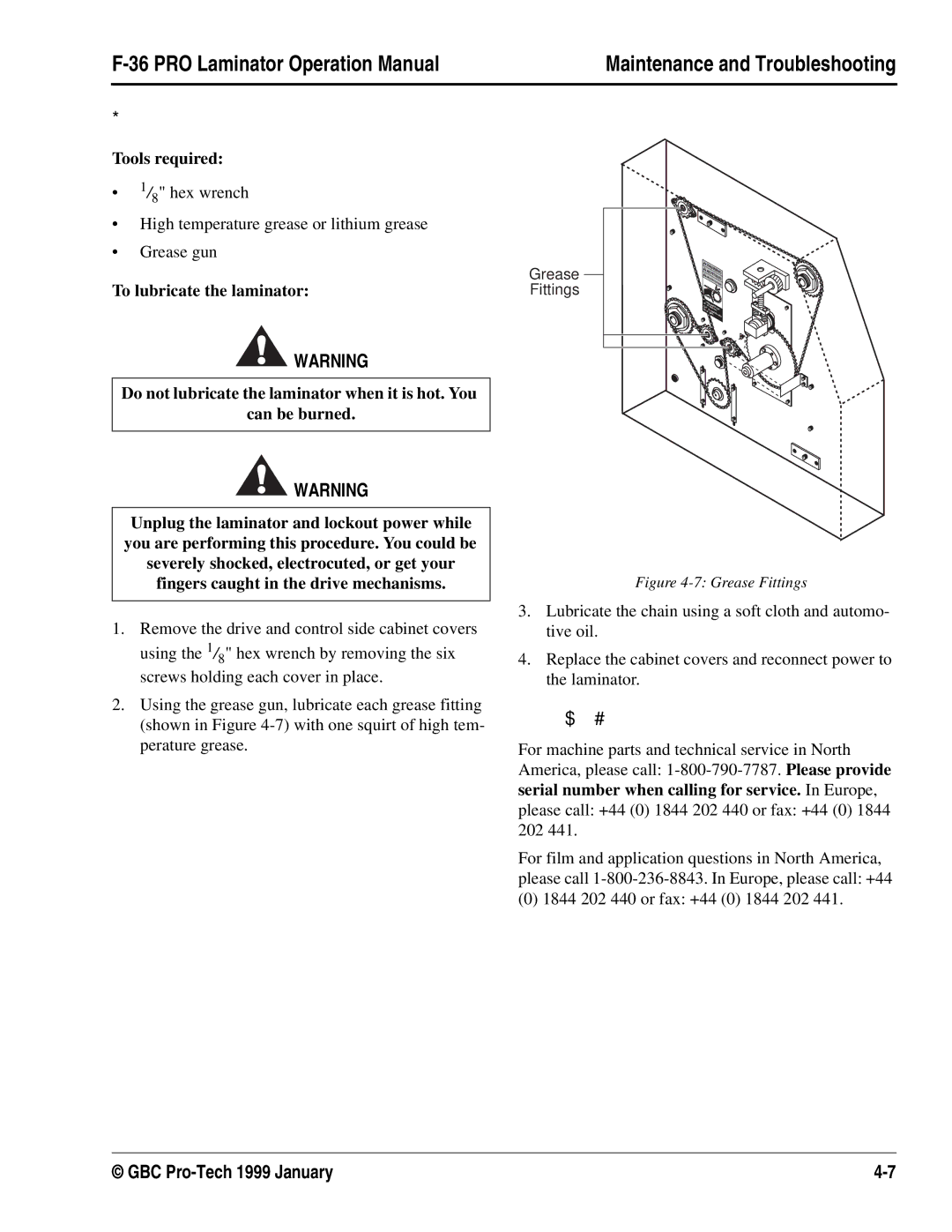 GBC F-36 manual , $ #  