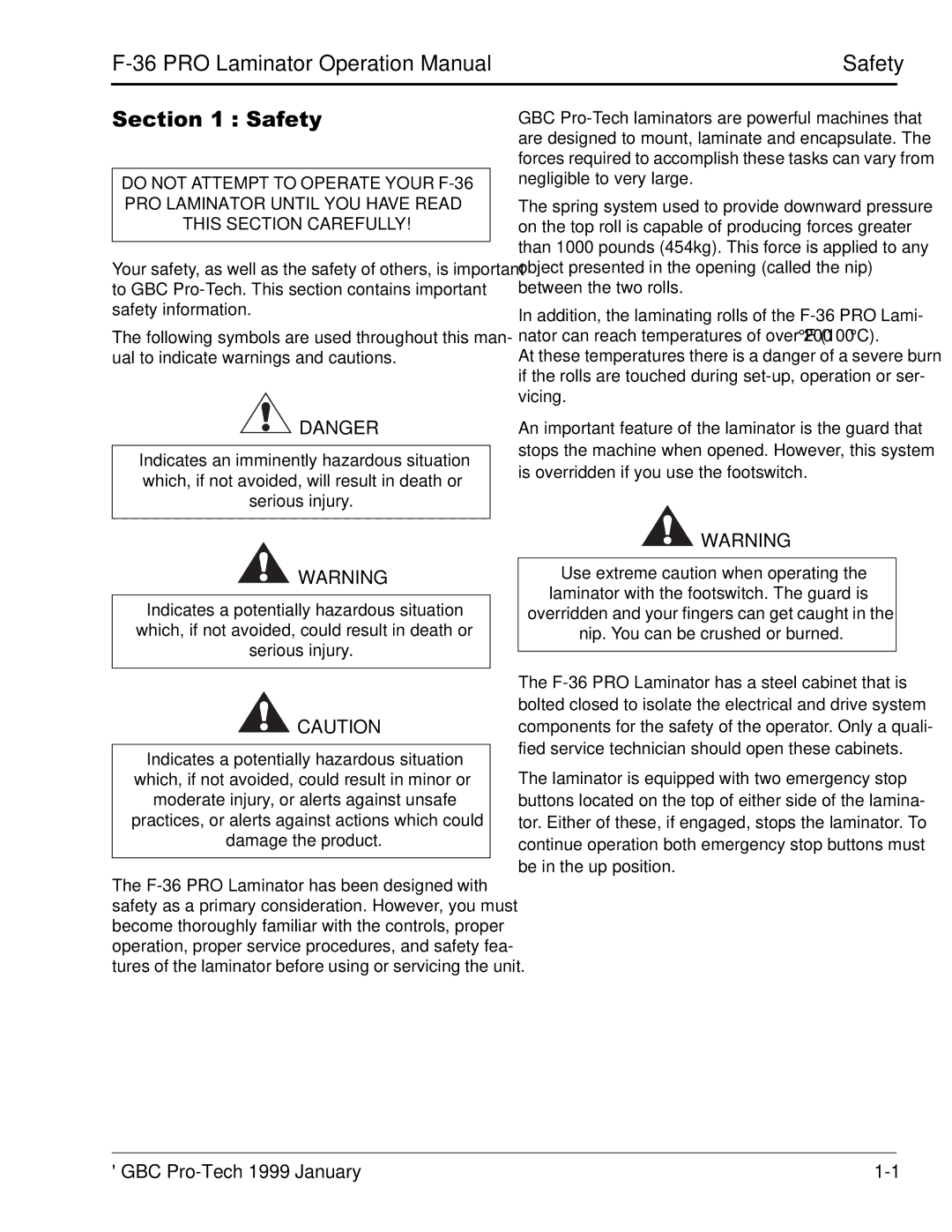 GBC F-36 manual    