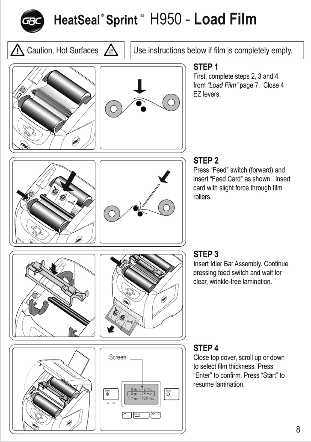 GBC H 950 manual 