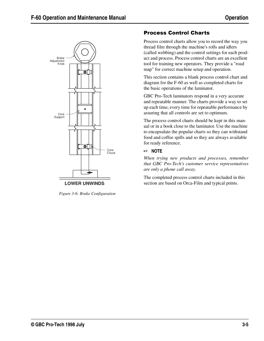 GBC Laminator manual 3URFHVV&RQWURO&KDUWV 