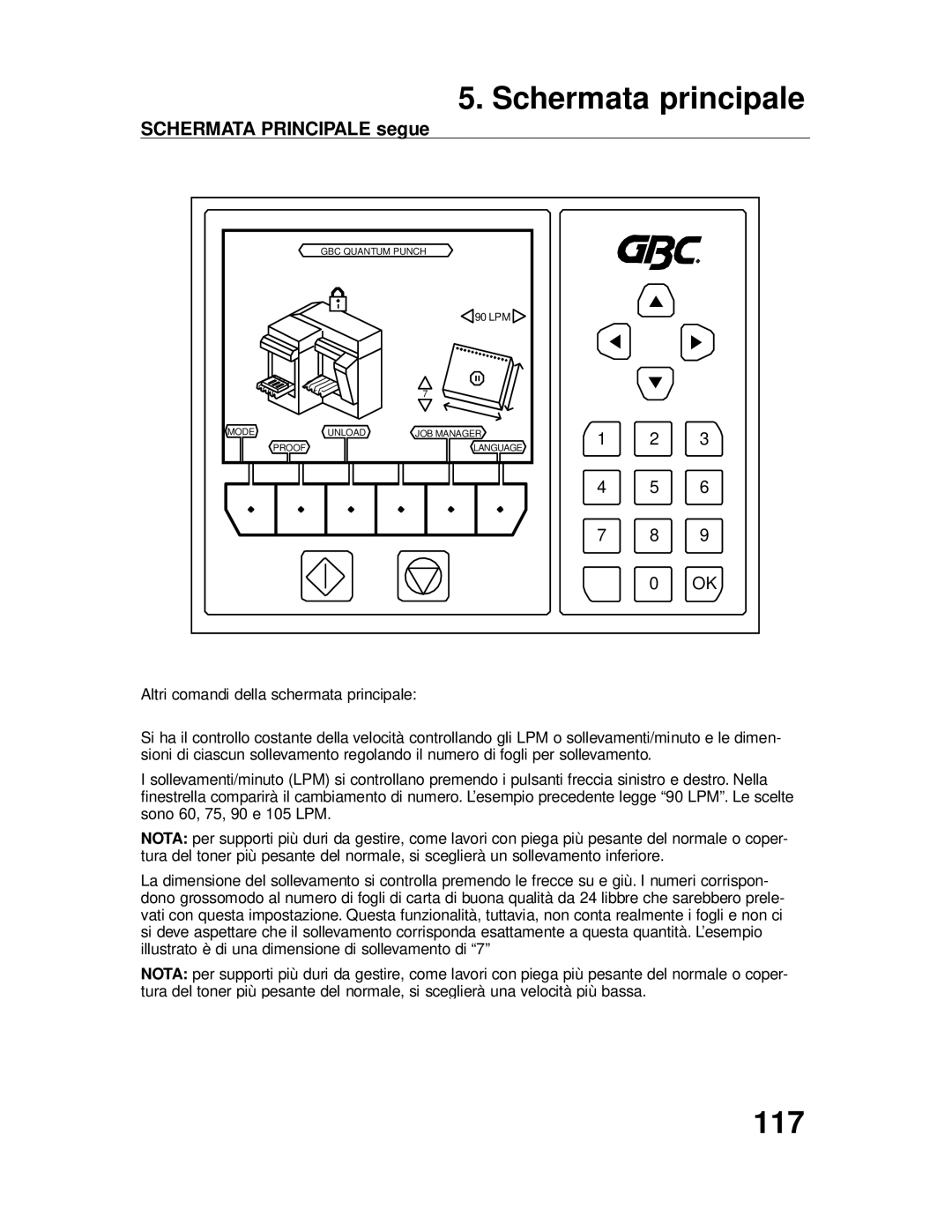 GBC P70IX manuel dutilisation 117 